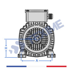 Moteurs triphasés MOT-2,2kW-1500-B3-80-120